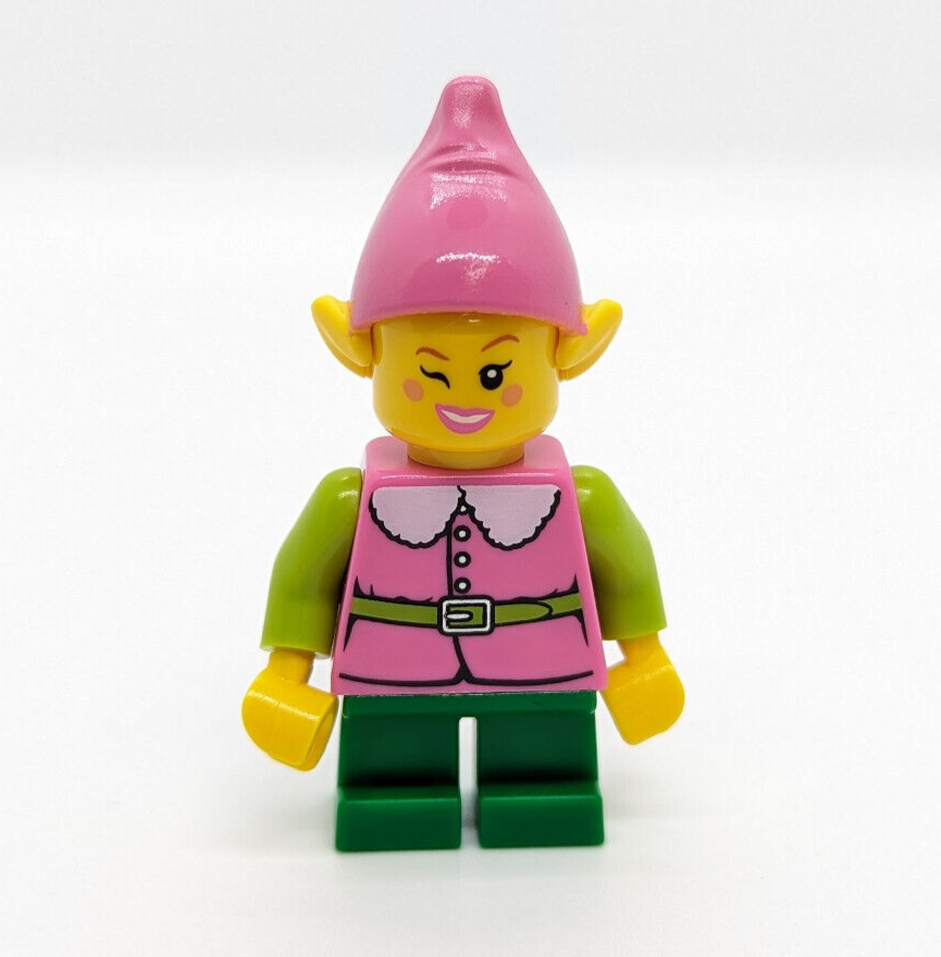 Lego 2020 BAM Minifigure Lot: Santa, Pink Elf, & Girl (bam202004 Christmas) - StudBee